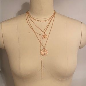Coin Gold Layering Necklace